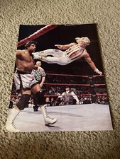 Vintage JEFF JARRETT vs. MARC MERO WWF Wrestling Pinup Photo Magazine Clipping