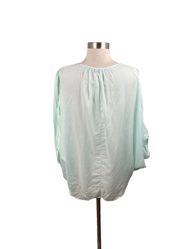 Легкая гавайская накидка Letarte светло-голубой короткий рукав размер маленький - Изображение 3 из 4