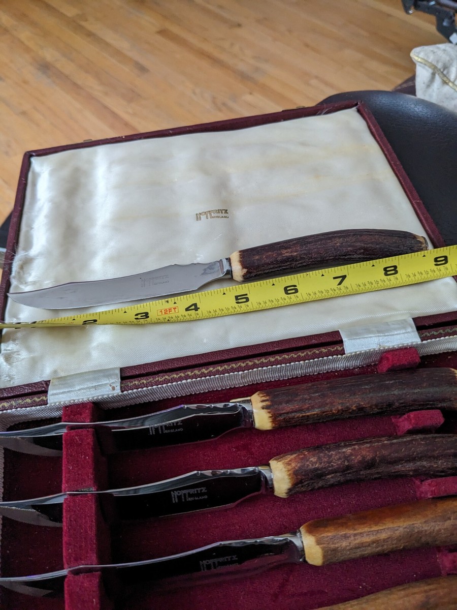 Hoffritz England genuine staghorn steak knives - set of 6 | eBay