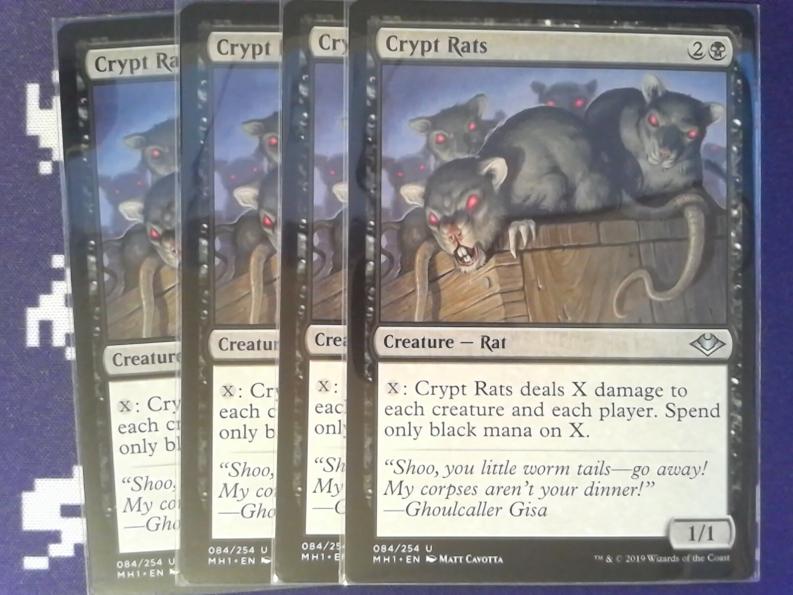 4x Crypt Rats Modern Horizons - Magic the Gathering MTG Black | eBay