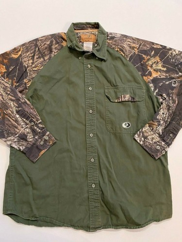 Mossy Oak Button Down Shirt Men's Large 