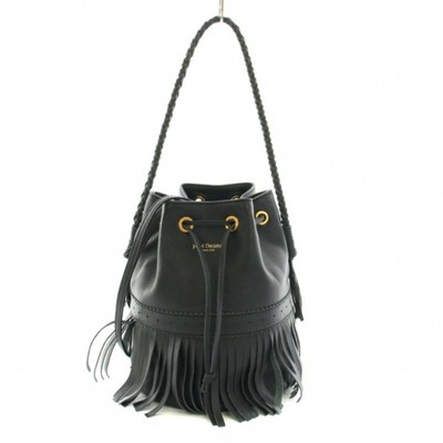 J&M Davidson Carnival Handbag Shoulder Bag 2 Way Leather Fringe 