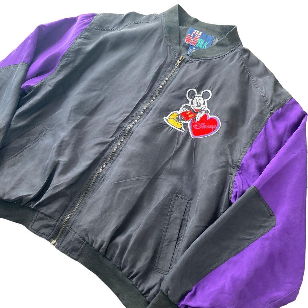 Vintage JH Silk Disney Bomber Jacket
