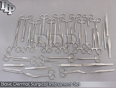 38 Pcs Basic Dermal Surgical Instrument Set DS-957 | eBay