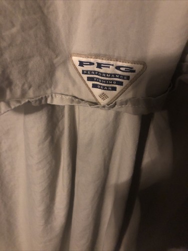 Columbia PFG FSU Shirt Herren XL khaki kurzärmlig geknöpft Taschenentlüftung - Bild 6 von 6