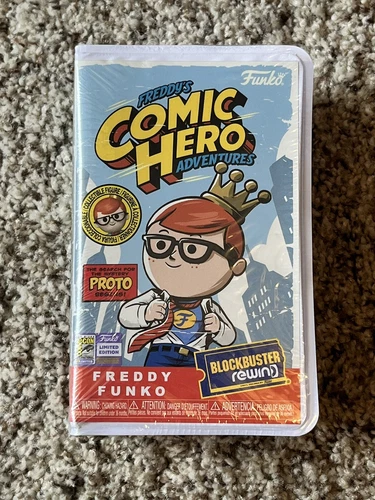 SDCC 2023 Limited Edition Freddy Funko Comic Hero Blockbuster Rewind The Chase?