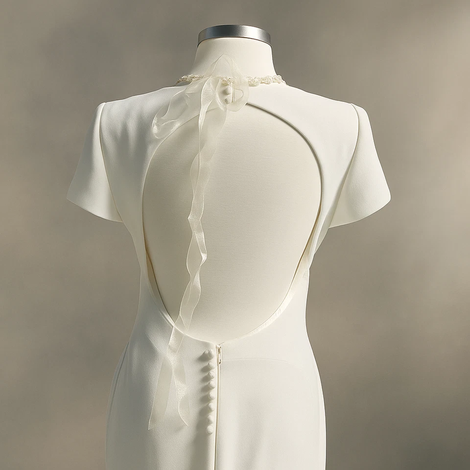 Vestido de novia Pronovias Valeria corte sirena espalda abierta talla 10/42 Foto 3 de 4