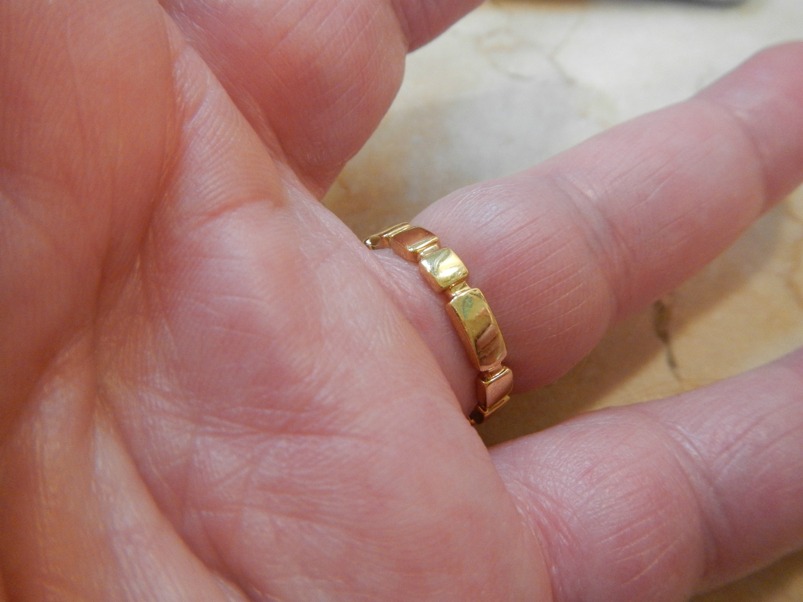 Dazzling 18K Gold Diamond stackable ring/band by … - image 3