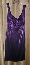 Preowned Women's Dress Maggie Barry Purple Prom Cocktail Dress Size P 2-4