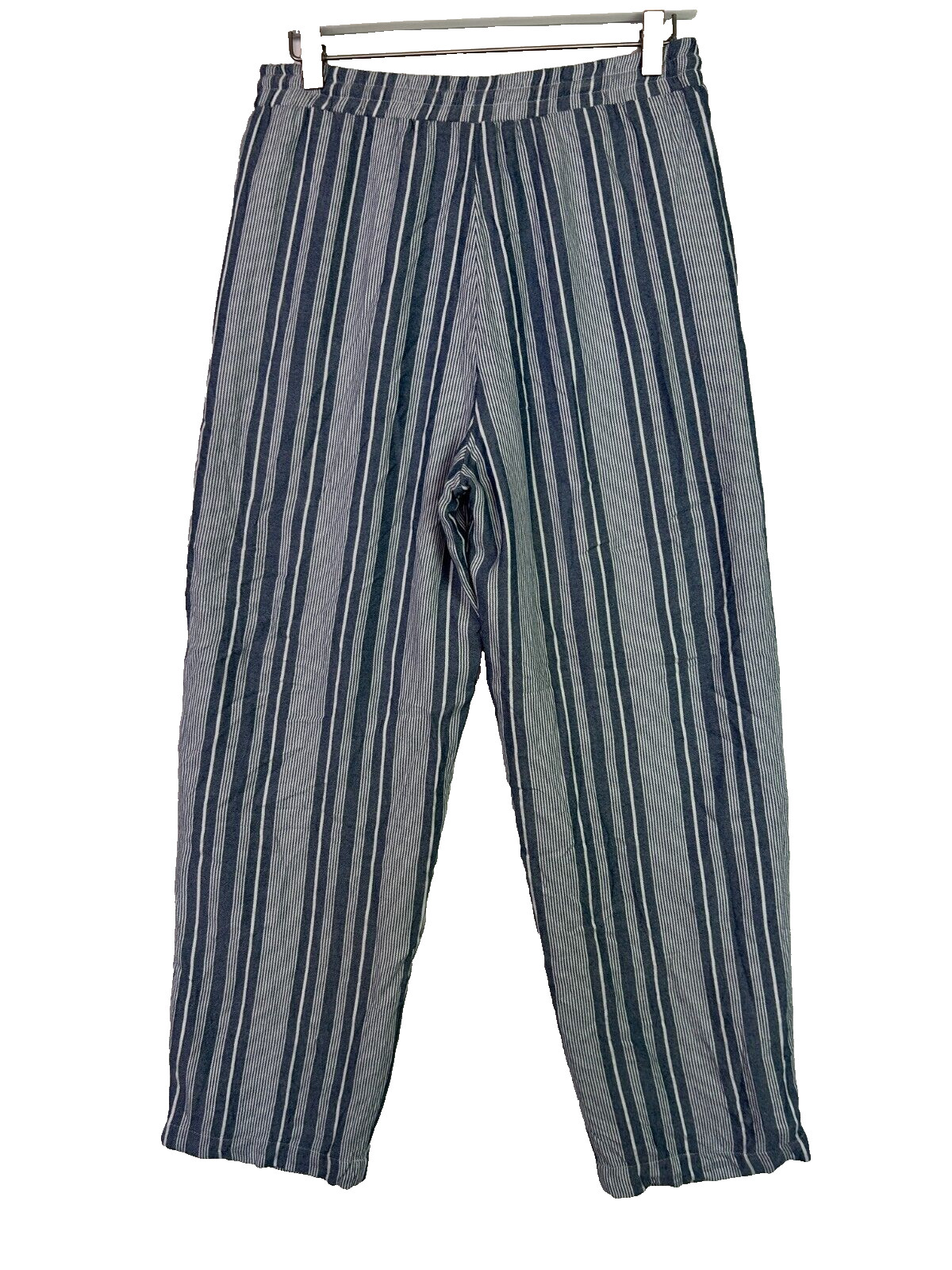 American eagle striped drawstring pants blue whit… - image 3