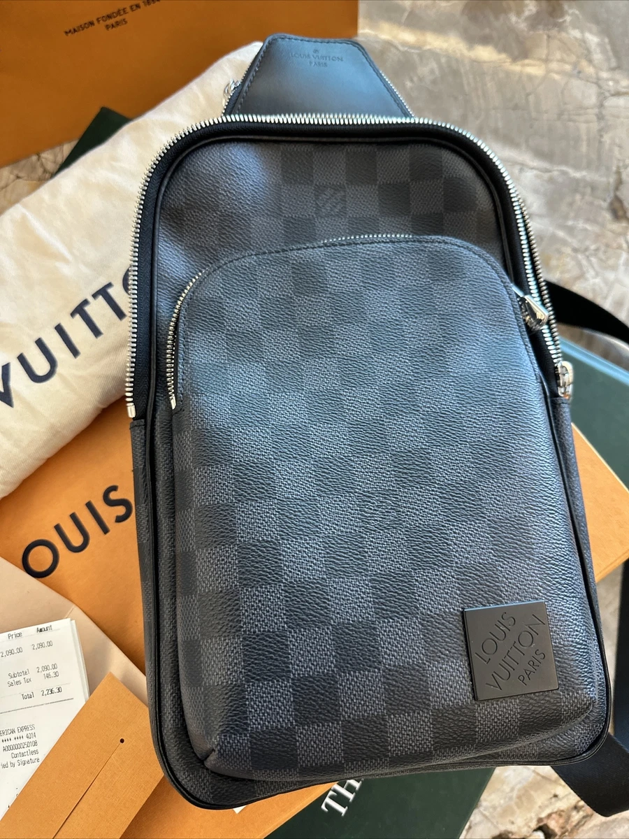 Louis Vuitton Avenue Sling Bag Damier Graphite in Coated Canvas