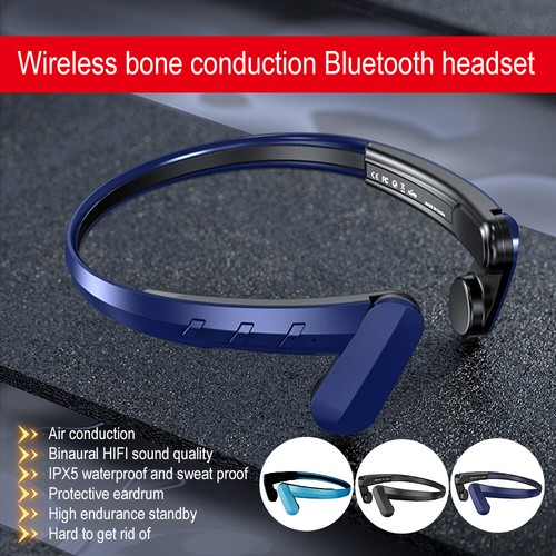 Słuchawki przewodowe kostne Bluetooth 5.2 Bezprzewodowe słuchawki douszne Outdoor Sportowy zestaw słuchawkowy