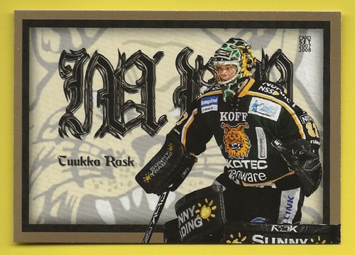 2007-08 Cardset (Finland) MVP insert Tuukka Rask  - Picture 1 of 2