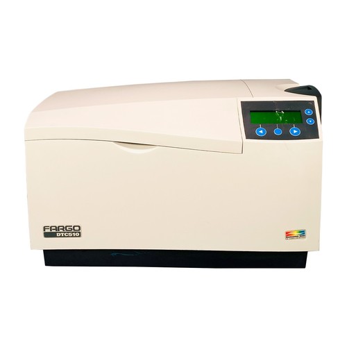 Fargo DTC510 Single Sided Full Color ID Card Printer Parallel Broken Plastic - Picture 3 of 10
