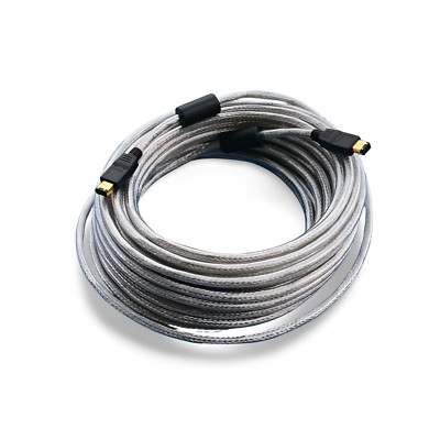 66ft Firewire Cable 6 Pin to 6 Pin - Silver