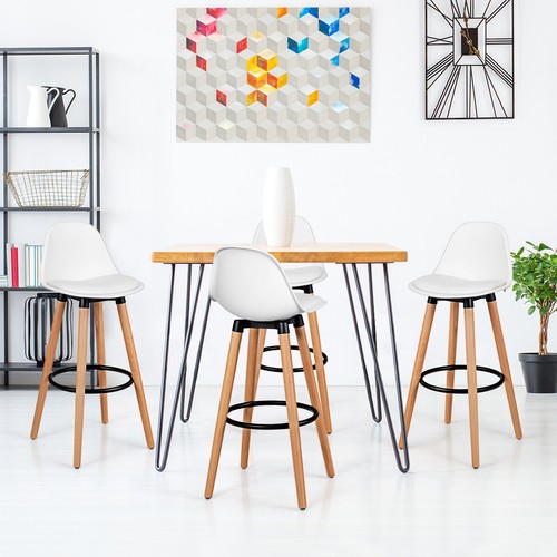 Giantex 2Pcs Modern Armless Bar Stools Kitchen Island Bench Counter Height Chair - Picture 10 of 35