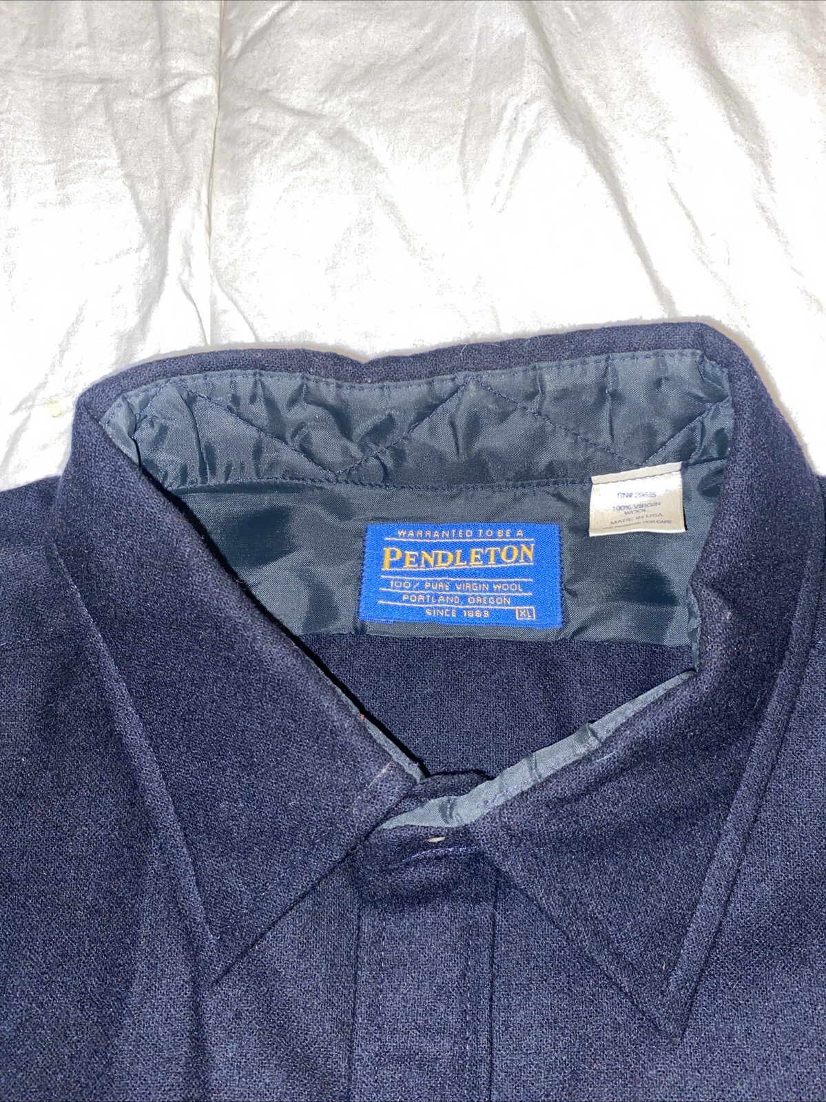 Pendleton men’s extra large virgin wool shirt Wit… - image 3