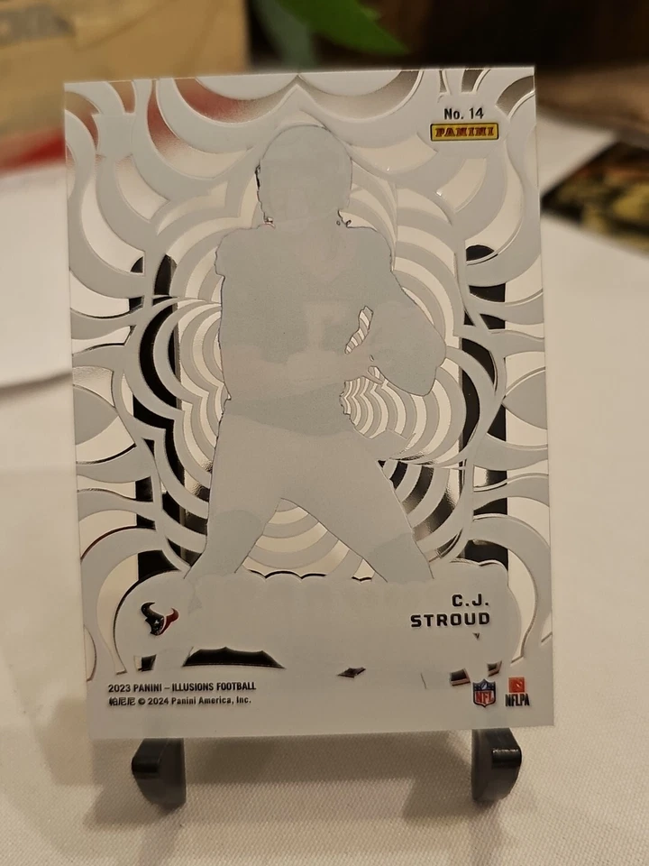 2023 panini illusions football GOLD  Funkadelic CJ Stroud Insert Rc #14 - Image 3 of 4