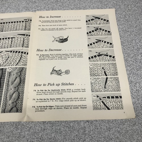 Spinnerin Beginner's Delight 1961 Knitting Instruction Book - 101 Ideas - Picture 4 of 5