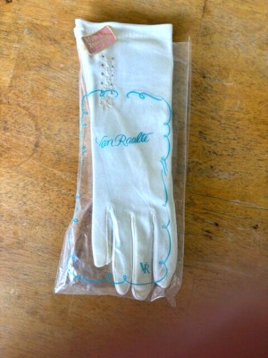 WOMAN VAN RAALTE GLOVES WHITE MISS ARIS NWT FORMAL EVENING COCKTAIL 10-1/4'' LONG