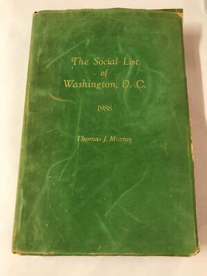The Social List of Washington D.C. 1988 and Social Precedence in Washington [Unk