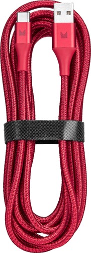 Modal - 10FT USB-C to USB-A Charge & Sync Cable - Red - 第 2/6 張圖片