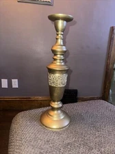 Vintage Brass Incense Holder and Oil Lamp 18.5" tall Phoenix Ancient Bird Design