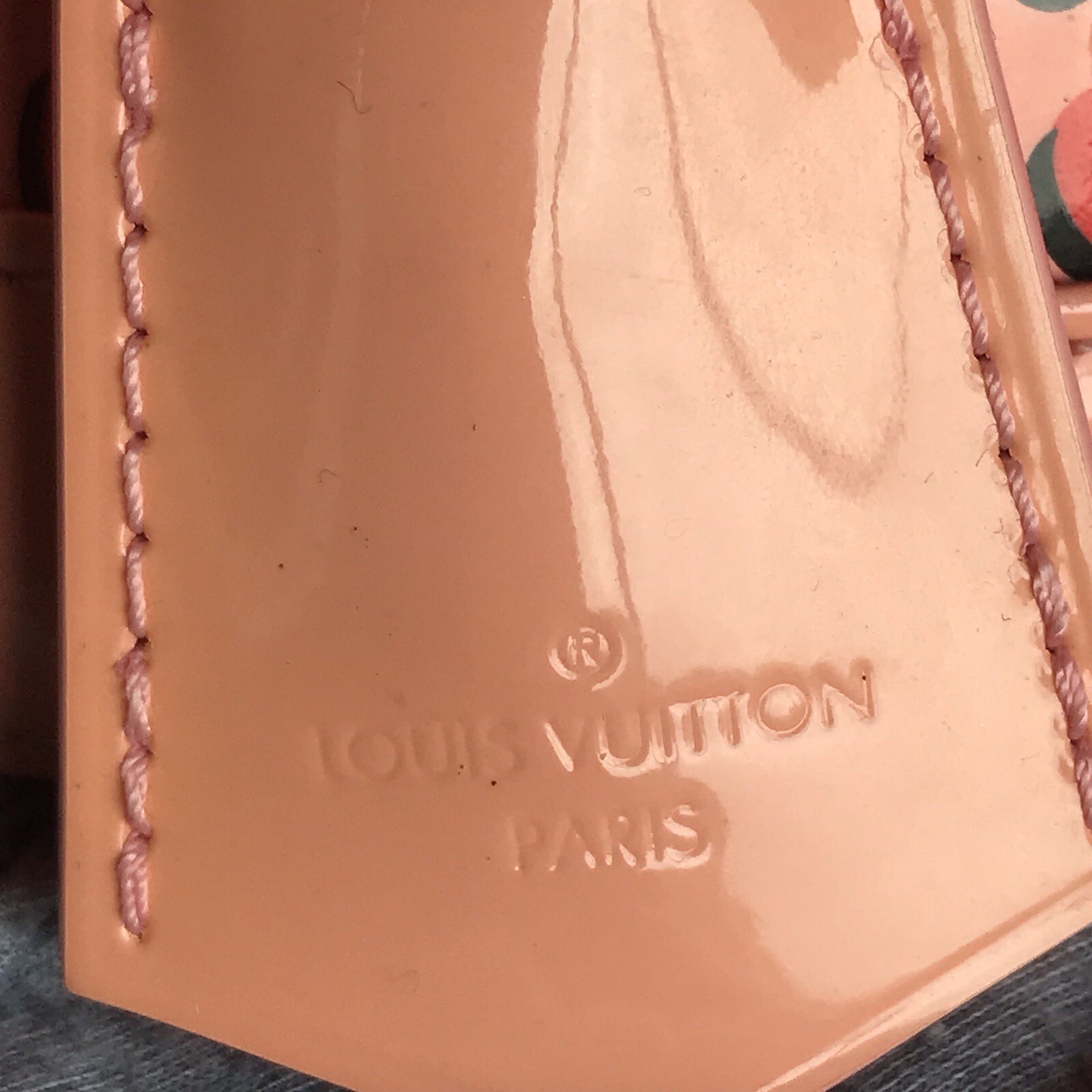Louis Vuitton Alma BB Sugar Pink Poppy Vernis Jungle Dot Handbag RARE Authentic image 2