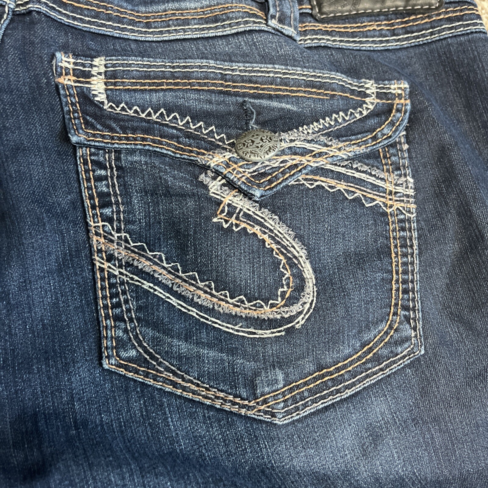 Silver Suki Surplus Women’s Jeans 16x30 (35x29) Flap Pocket Denim - View 17