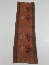 Vintage Traditional Hand Embroidered Floral Table Runner 60x18 inches