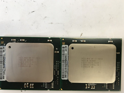 MATCHED PAIR Intel Xeon E7-4850 10 Core 2GHz 24M Cache CPU LGA1567 SLC3V (M8/6)