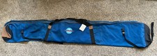 ROSSIGNOL Double Ski Bag Rare Embroidery Logo Faux Leather Trim 84"L