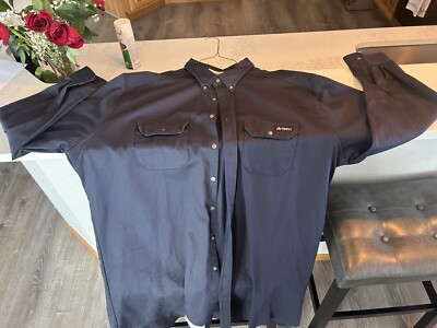 Bulwark /Worksite Navy Blue FR Shirt 3XL Extra Long Tail /Sleeve. NEW