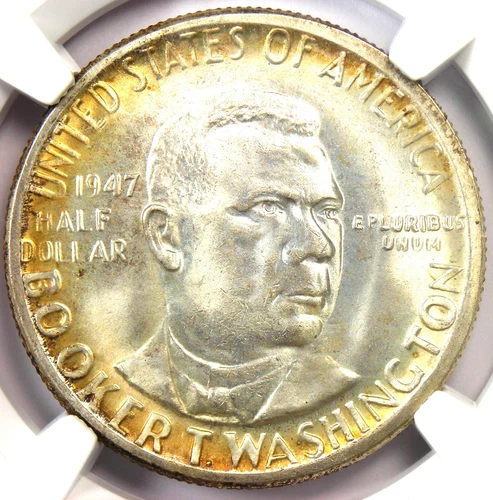 1947-P BTW Booker T Washington Half Dollar 50C - NGC MS67+ Plus - $11,500 Value