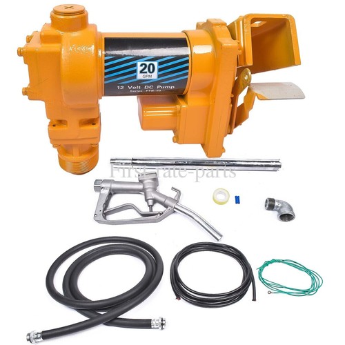 20GPM 12V Fuel Transfer Pump w/Nozzle Kit for Transfer of Gasoline Diesel Fuel - Picture 6 of 15