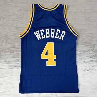VTG 90s champion NBA Golden State Warriors Chris Webber basketball