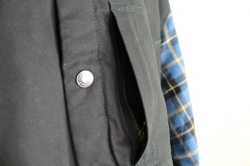 Veste homme Craftsman en flanelle 2xl capuche amovible doublée bleu vêtement de travail - Photo 3/5