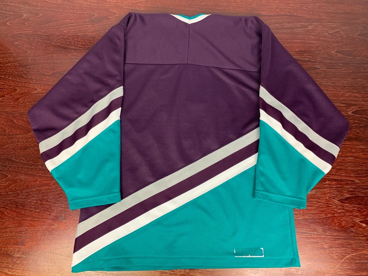 Maillot De Hockey Ducks - Athleticknit - Taille L Jeunesse - Fabriqué Au Canada - Occasion