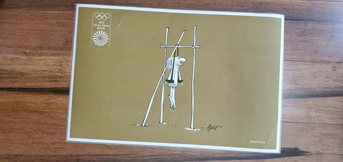 Set 4 Tovagliette Poster Giochi Olimpici Stampa Antica Rara Amsterdam - Spedizione Gratuita - Foto 6 di 12
