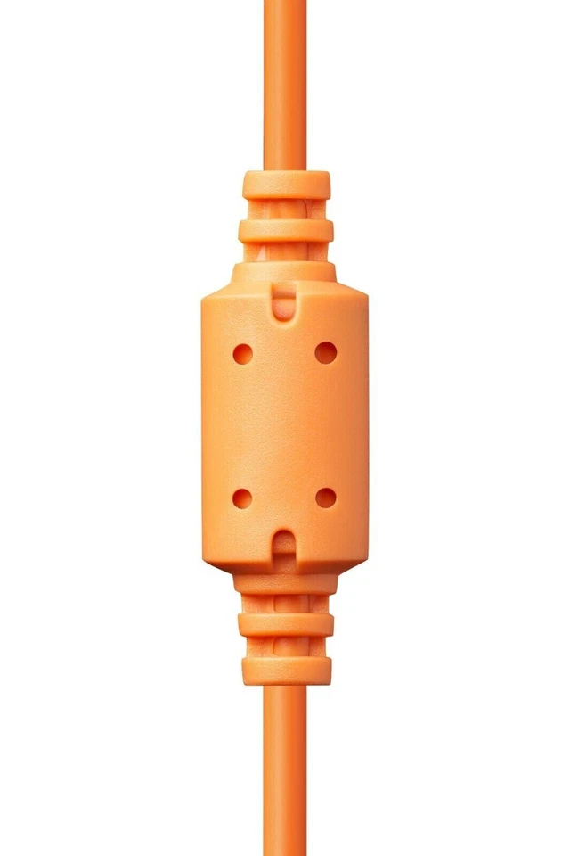 Cable naranja chapado en oro USB-C a USB-A de 15 pies (4,5 M) con cierre y bloqueo Foto 4 de 4