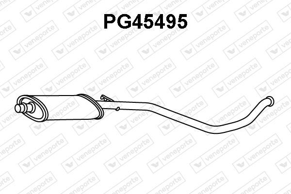 Silencieux avant Peugeot 306 1.8 16V pour éliminer les bruits d'échappement