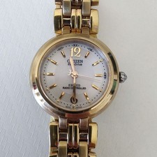 Citizen Exceed Women's Solar Gold Watch 26mm Quartz Used