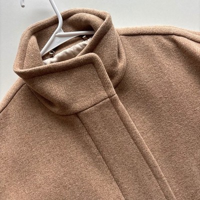 J.Crew STADIUM-CLOTH COCOON COAT Wool Tan Beige B2770 Womens 6