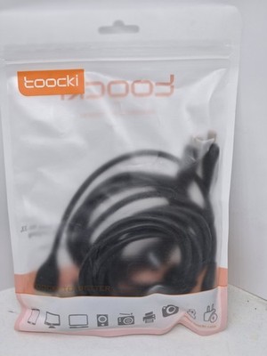 New Toocki cable in original sealed packaging. Black color. Has icons suggesting