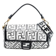 Fendi Joshua Vides California Sky Medium Embossed Leather  | Authenticated