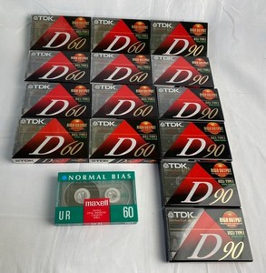 TDK D60 & D90  Brand New Recordable Blank Cassette Tape Lot D60 (8) D90 (6) plus