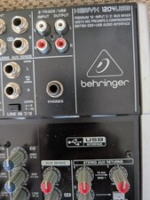 Behringer XENYX-X1204USB 12-Channel Mixer USB Audio Interface power & USB Cable