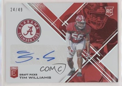 2017 Panini Elite Draft Picks Aspirations Red /49 Tim Williams Rookie Auto RC
