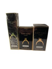 Lady Gaga Fame Parfum 50 Ml EDP+ Body Lotion 200ml +Black Fluid Seife 142g