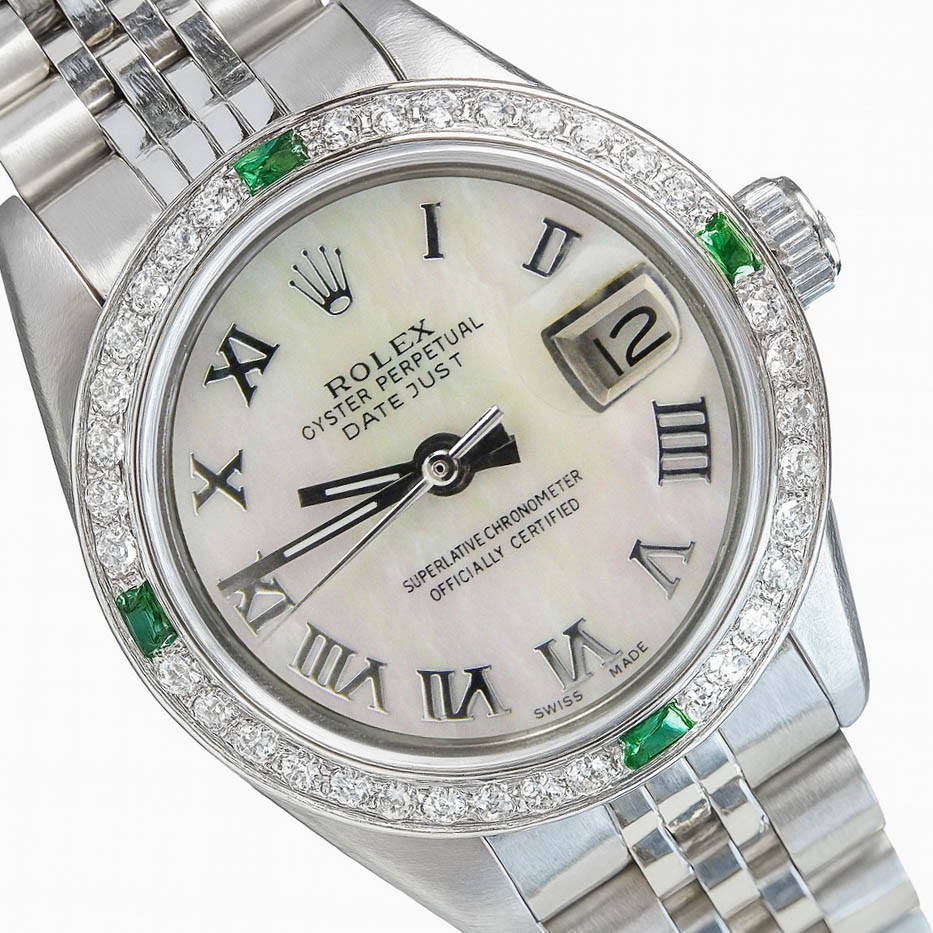 Rolex Datejust Stainless Steel White Diamond